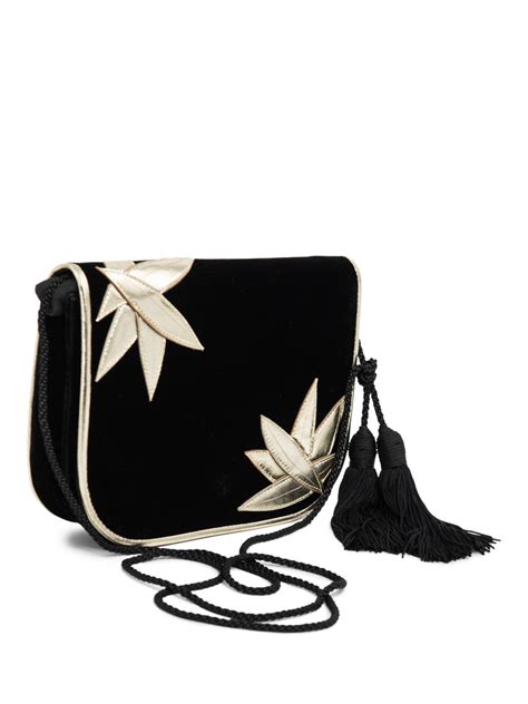 ysl tassel crossbody ebay|Saint Laurent ysl velvet tassel crossbody, Black /gold .